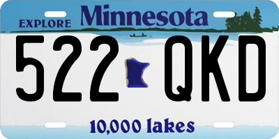 MN license plate 522QKD