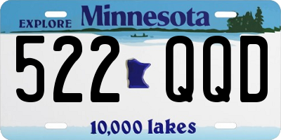 MN license plate 522QQD
