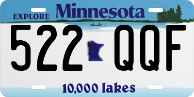 MN license plate 522QQF