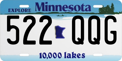 MN license plate 522QQG