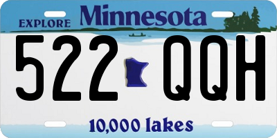 MN license plate 522QQH