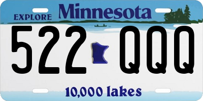 MN license plate 522QQQ