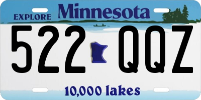 MN license plate 522QQZ