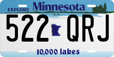 MN license plate 522QRJ
