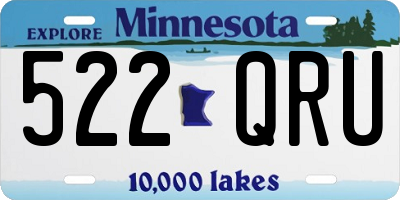 MN license plate 522QRU