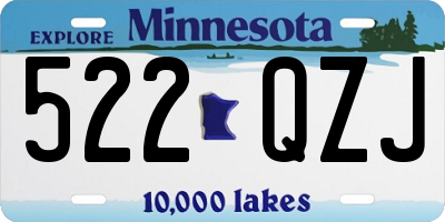 MN license plate 522QZJ