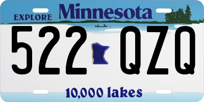 MN license plate 522QZQ