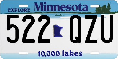 MN license plate 522QZU