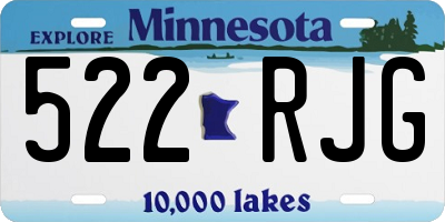 MN license plate 522RJG