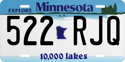 MN license plate 522RJQ