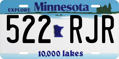 MN license plate 522RJR