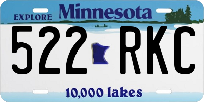 MN license plate 522RKC