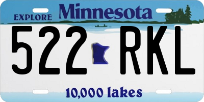 MN license plate 522RKL