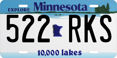 MN license plate 522RKS