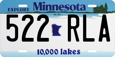 MN license plate 522RLA