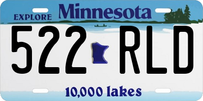 MN license plate 522RLD