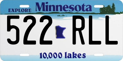 MN license plate 522RLL