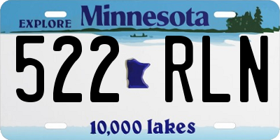 MN license plate 522RLN