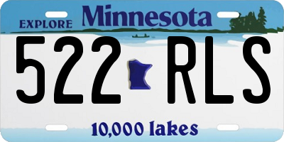 MN license plate 522RLS