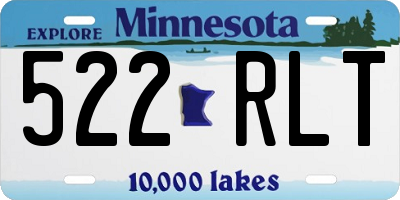 MN license plate 522RLT