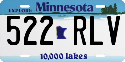 MN license plate 522RLV
