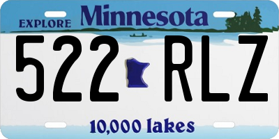 MN license plate 522RLZ