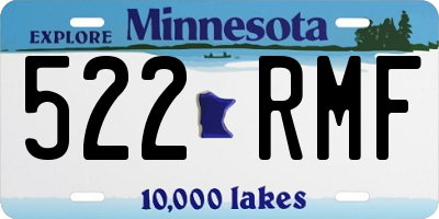 MN license plate 522RMF