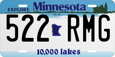 MN license plate 522RMG