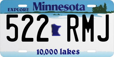 MN license plate 522RMJ