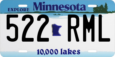 MN license plate 522RML