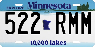 MN license plate 522RMM