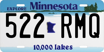 MN license plate 522RMQ