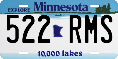 MN license plate 522RMS