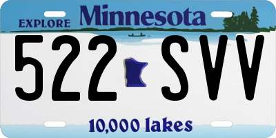 MN license plate 522SVV