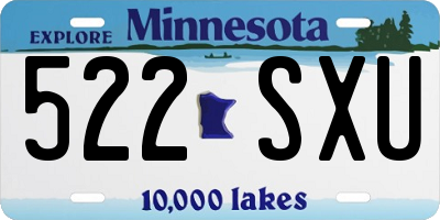 MN license plate 522SXU