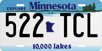 MN license plate 522TCL
