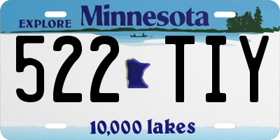 MN license plate 522TIY