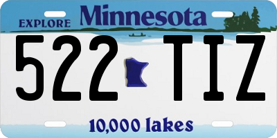 MN license plate 522TIZ