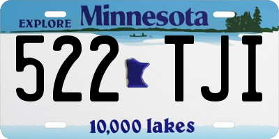 MN license plate 522TJI