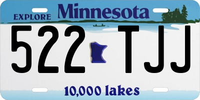 MN license plate 522TJJ