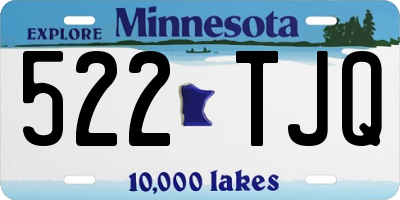 MN license plate 522TJQ