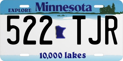 MN license plate 522TJR