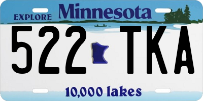 MN license plate 522TKA