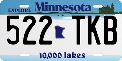 MN license plate 522TKB