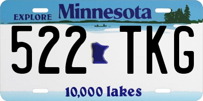 MN license plate 522TKG