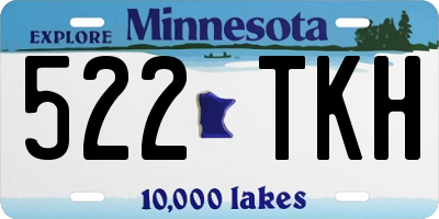 MN license plate 522TKH