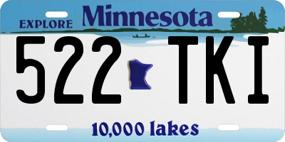 MN license plate 522TKI