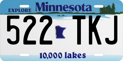 MN license plate 522TKJ