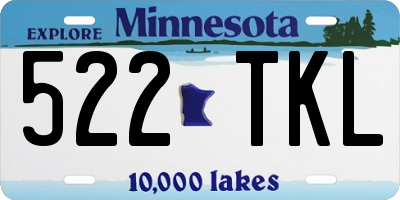 MN license plate 522TKL