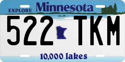 MN license plate 522TKM